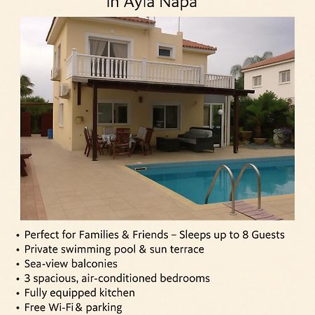 Carolyn Villa Is A Luxury 4-Bedroom Villa With Private Pool In Ayia Napa Ngoại thất bức ảnh